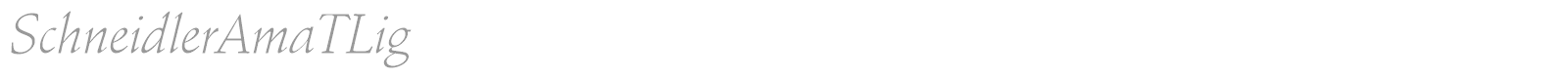 SchneidlerAmaTBla font preview