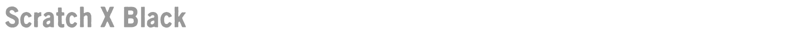 Scratch X Black font preview