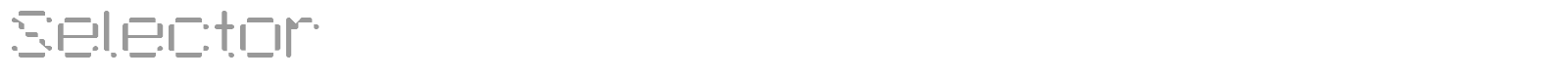 Selector font preview