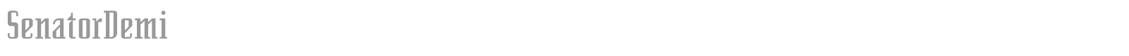 SenatorDemi font preview