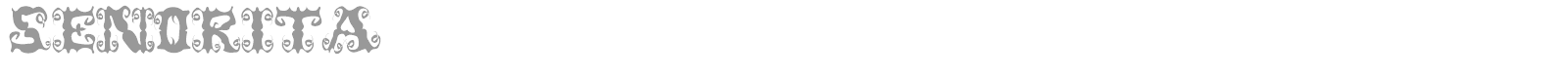 Senorita font preview