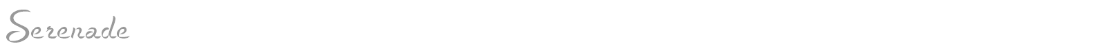 Serenade font preview