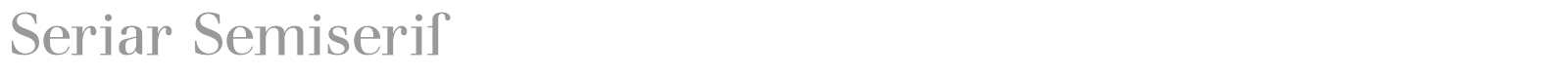 Seriar font preview