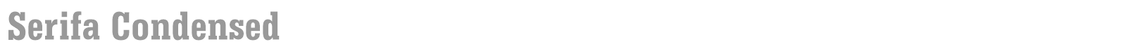 Serifa font preview