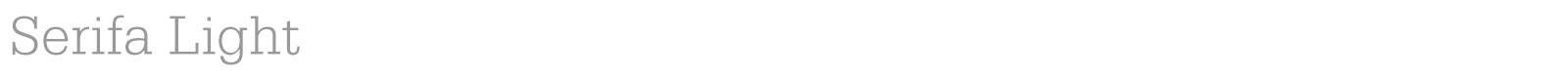 Serifa font preview