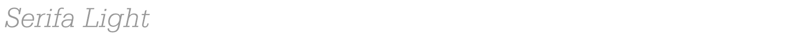 Serifa font preview