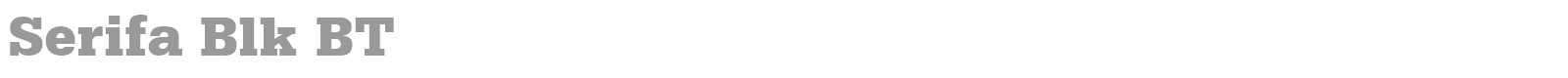 Serifa font preview