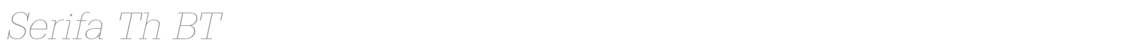 Serifa font preview