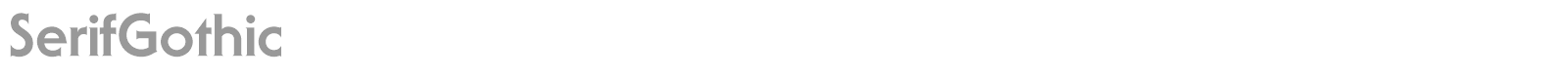 SerifGothic font preview