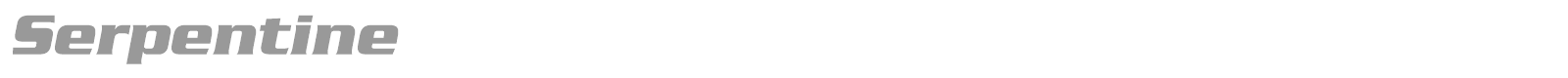Serpentine font preview