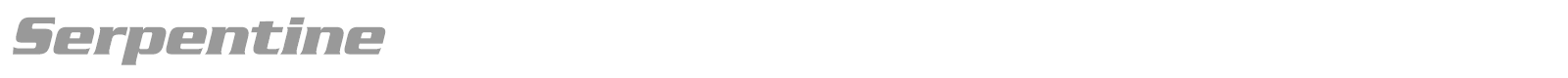 Serpentine font preview