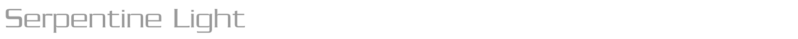 Serpentine font preview