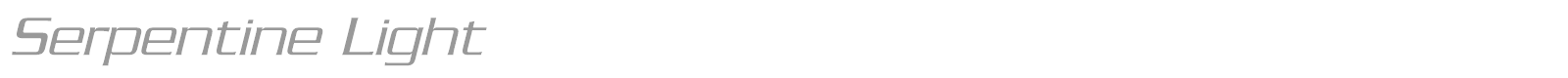 Serpentine font preview