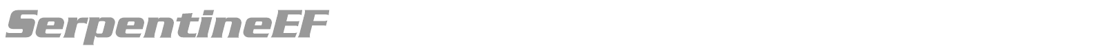 Serpentine font preview