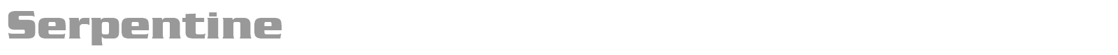 Serpentine font preview
