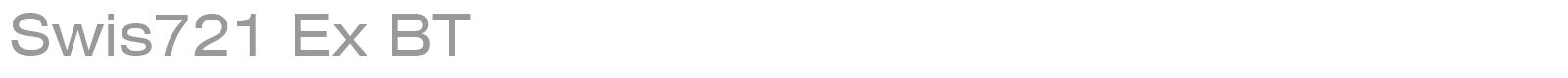 Swis721 Ex BT font preview