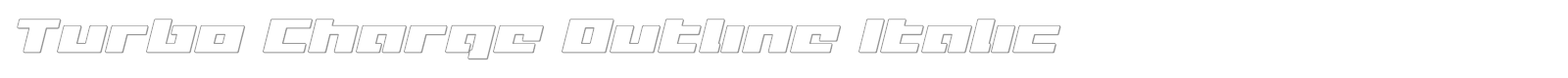 Turbo Charge Super-Italic font preview