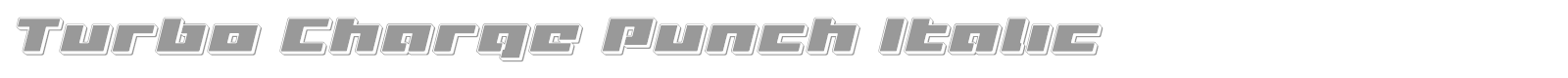Turbo Charge Super-Italic font preview