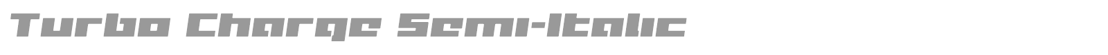 Turbo Charge Super-Italic font preview