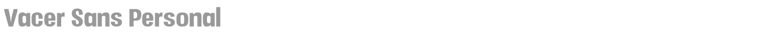 Vacer Sans Personal font preview