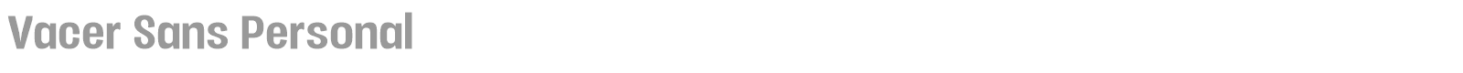 Vacer Sans Personal font preview