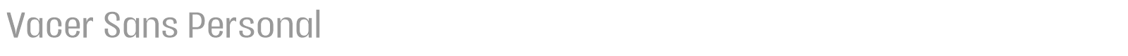 Vacer Sans Personal font preview