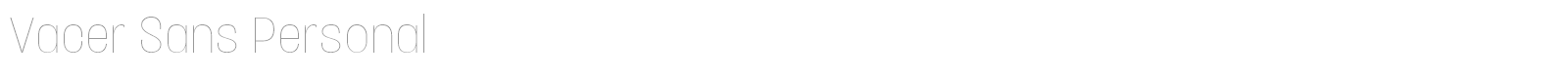 Vacer Sans Personal font preview