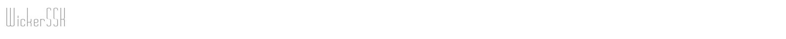 WickerSSK font preview