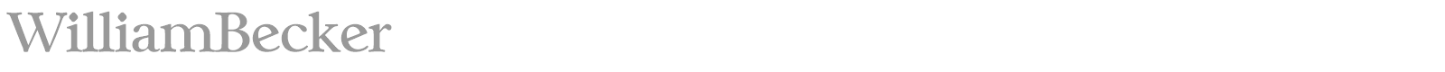 WilliamBecker font preview