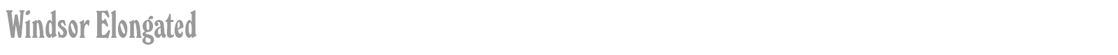 Windsor Elongated font preview