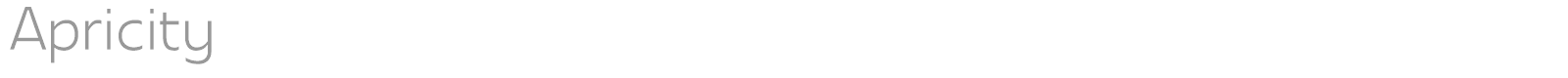 Apricity font preview