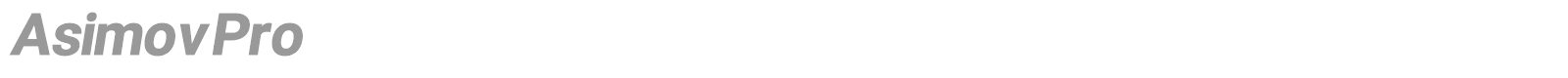 Asimov Pro font preview