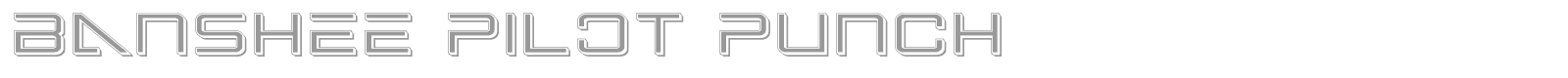 Banshee Pilot Punch font preview