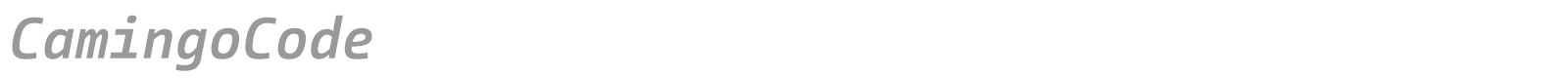 CamingoCode font preview