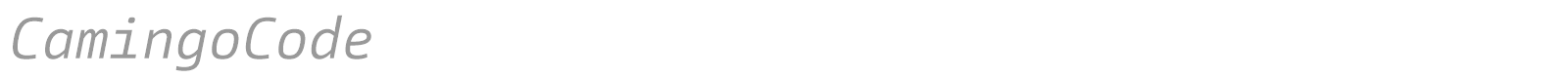CamingoCode font preview