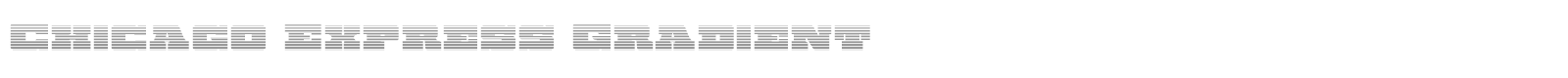 Chicago Express Gradient font preview