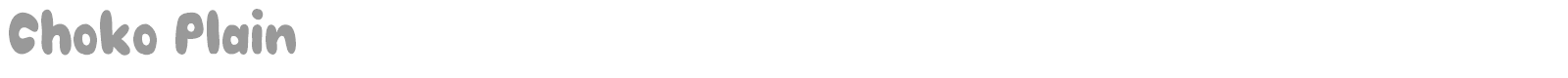 Choko Plain font preview