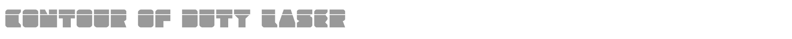 Contour of Duty Leftalic font preview