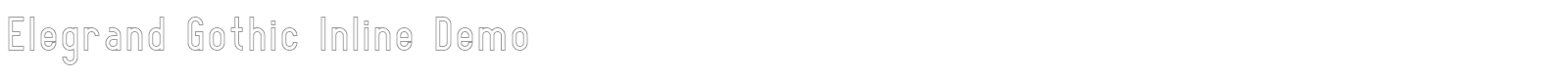 Elegrand Gothic Inline Demo font preview