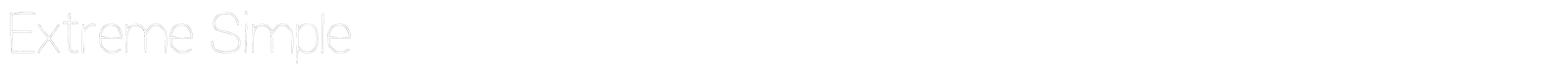 Extreme Simple font preview