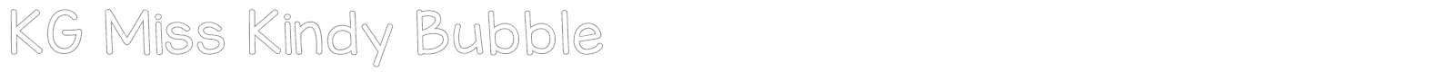 KG Miss Kindy Marker font preview