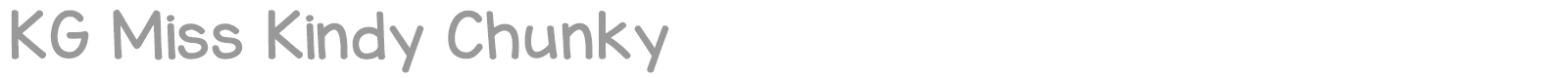 KG Miss Kindy Marker font preview