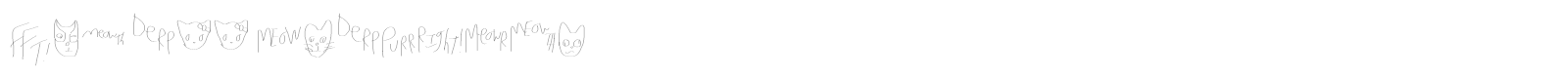 Mew Too CatDings font preview