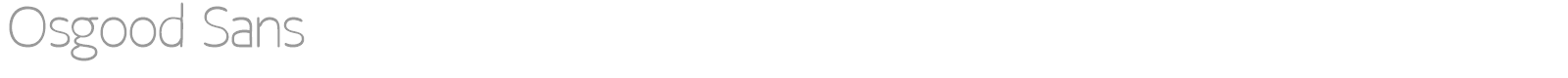 Osgood Sans font preview