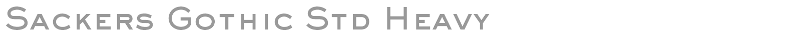 Sackers Gothic Std font preview