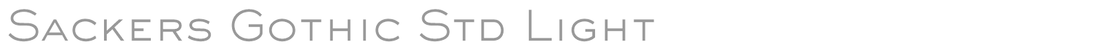 Sackers Gothic Std font preview