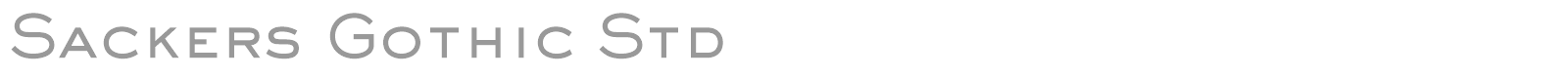 Sackers Gothic Std font preview