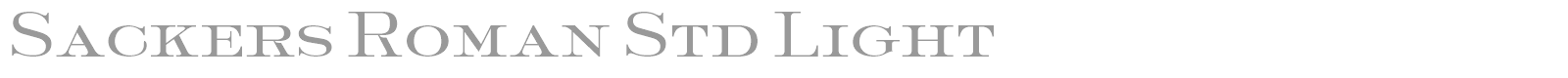 Sackers Roman Std font preview