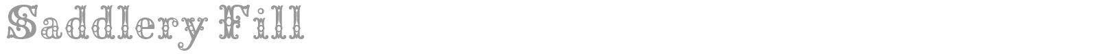 Saddlery Fill font preview