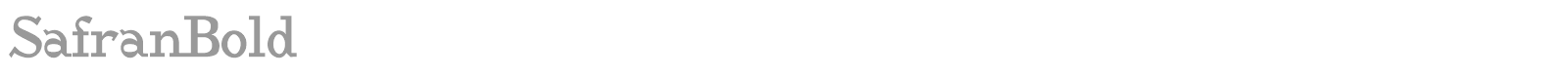 SafranBold font preview
